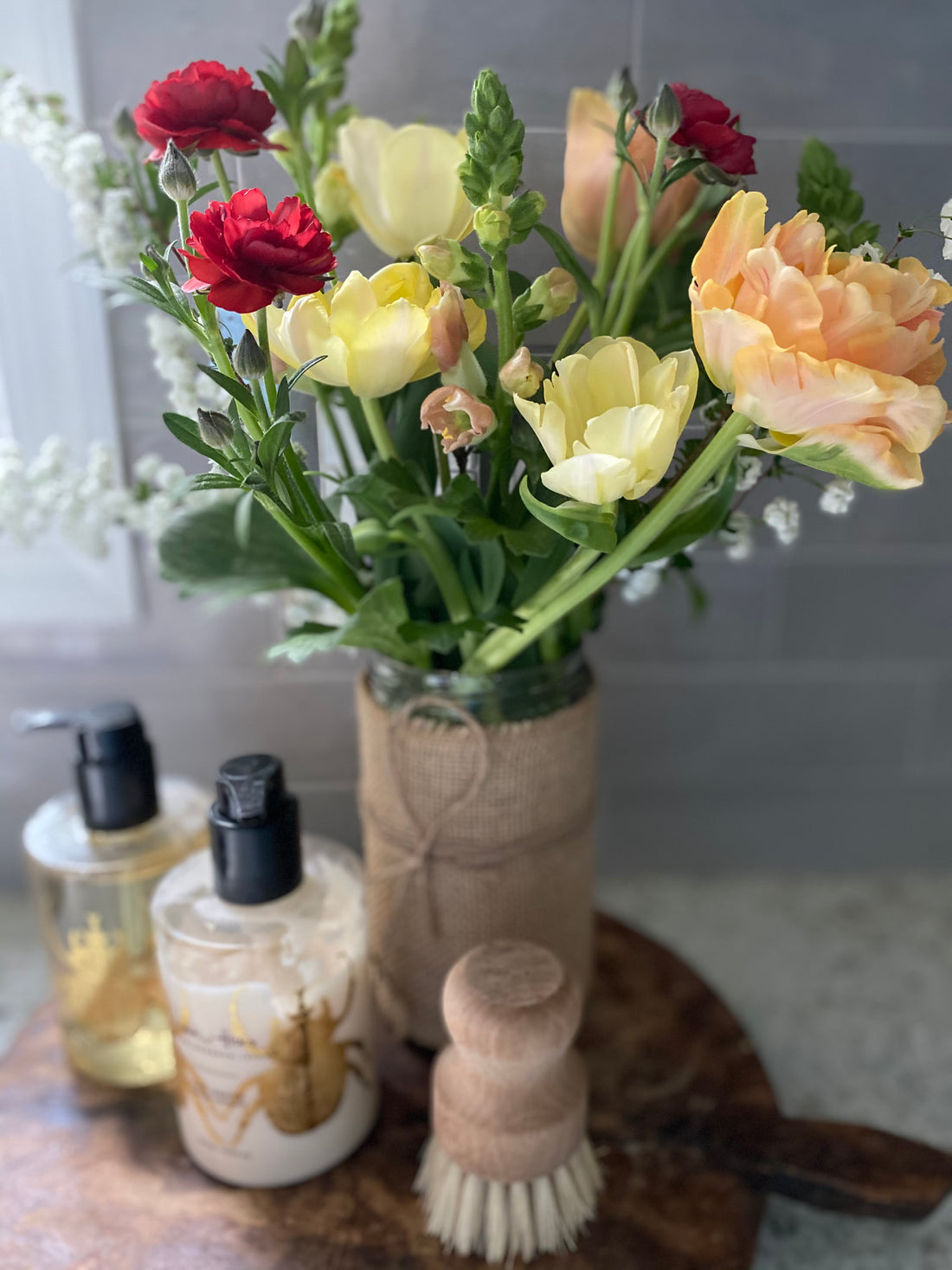 Local garden grown tulip bunches (Easter Special)