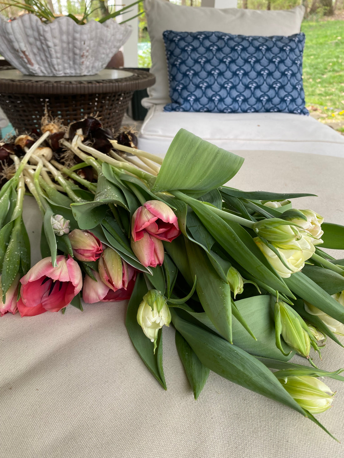 Local garden grown tulip bunches (Easter Special)