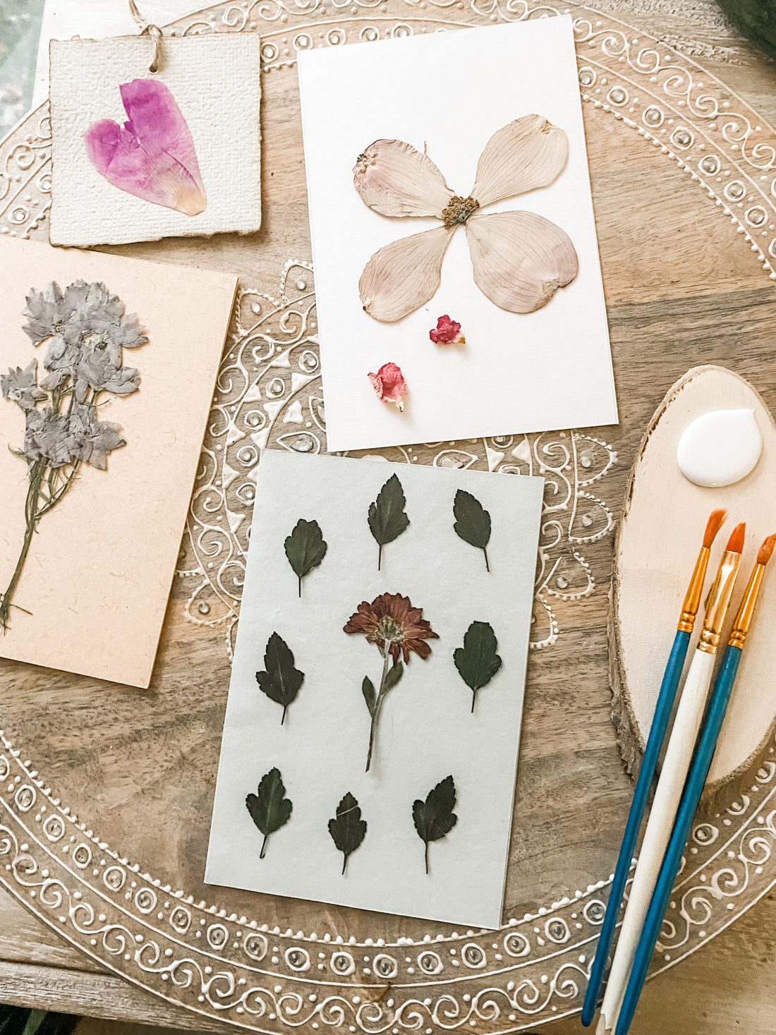 Pressed Flower Notecard Sets