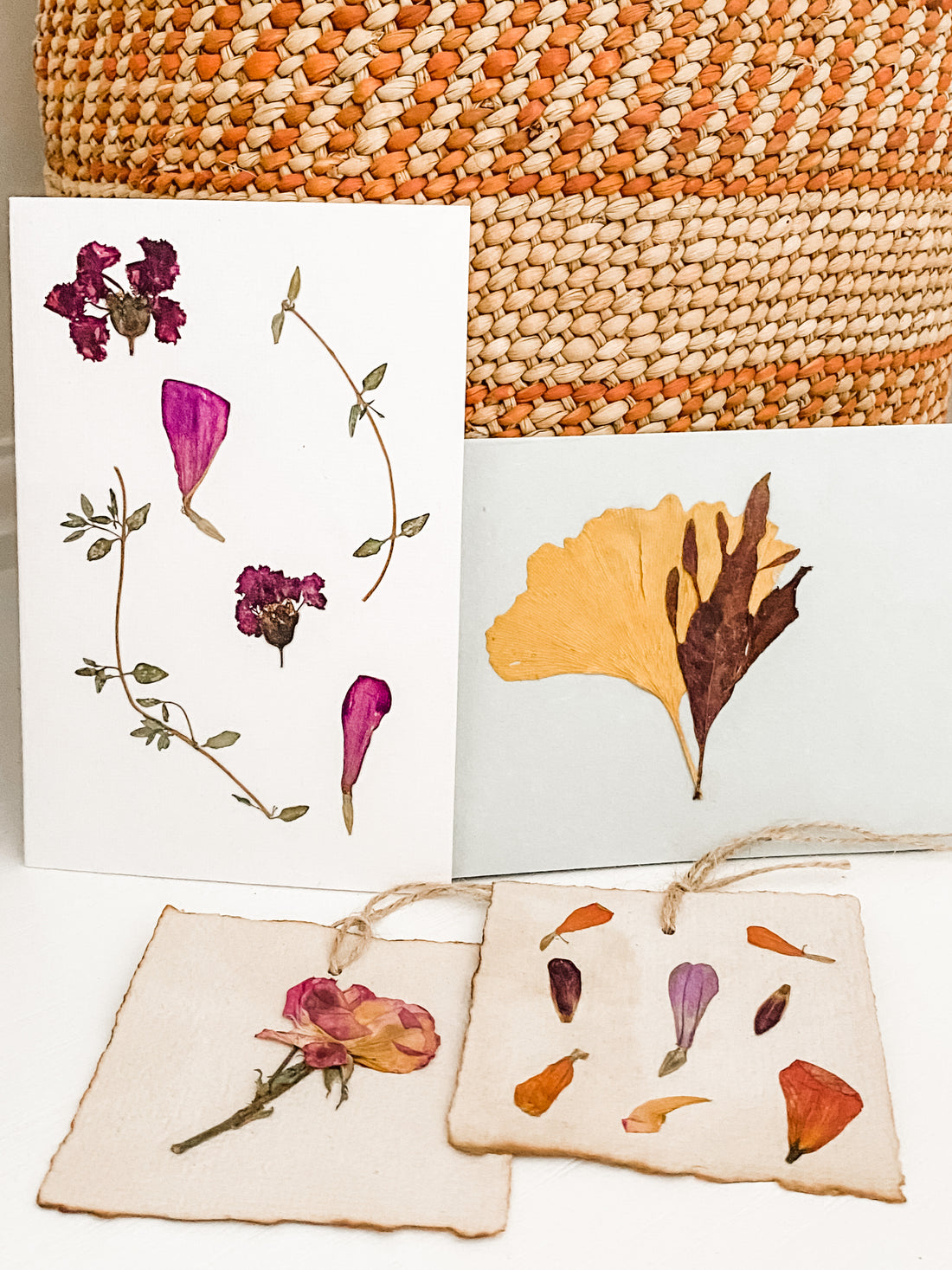 Pressed Flower Notecard Sets