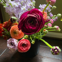 Locally grown ranunculus and stock